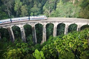 Arial View Nine Arch Bridge