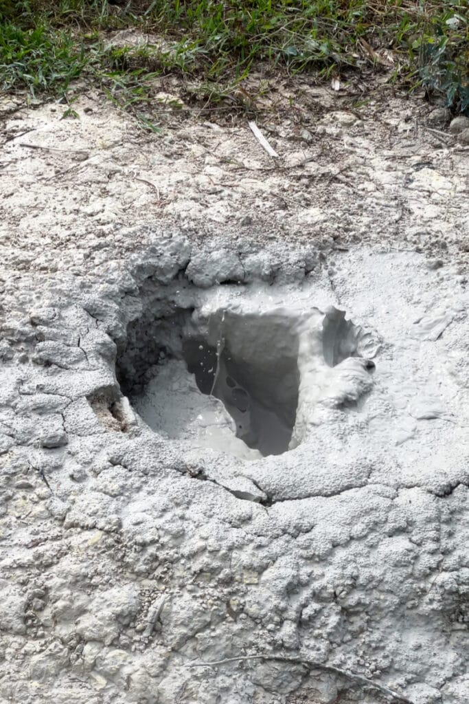Bubbling mud hole at Ranolewo Hot Springs in Sulawesi
