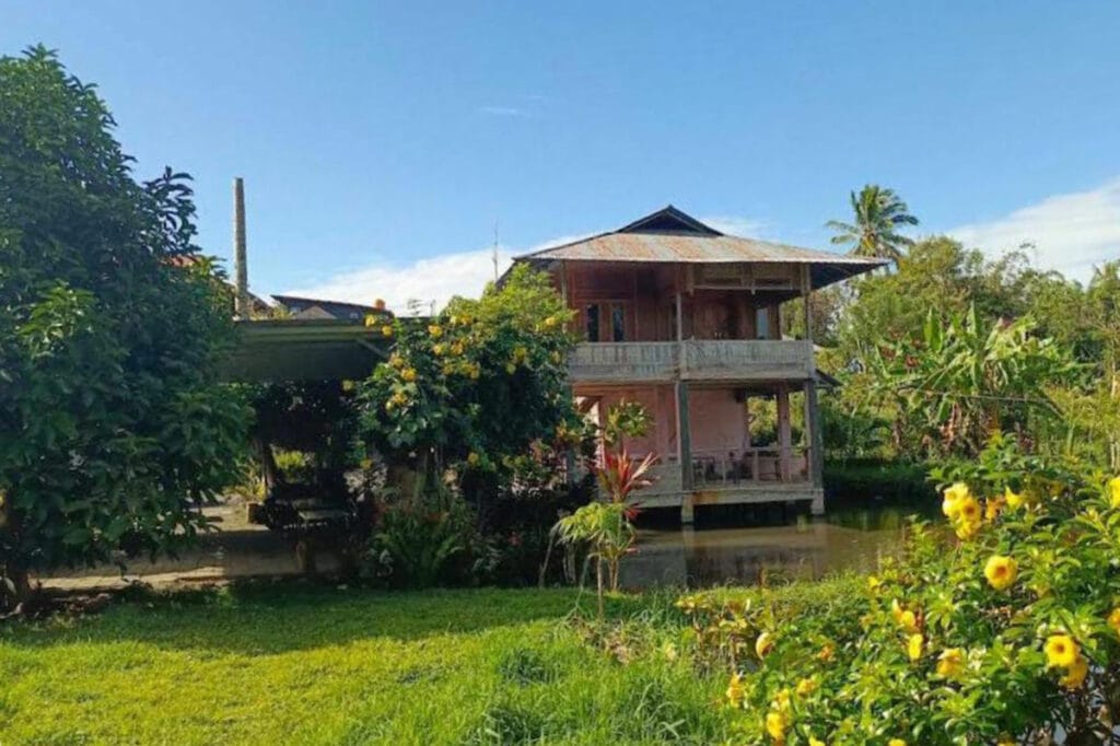Talaga Home Stay surrounded by tropical garden